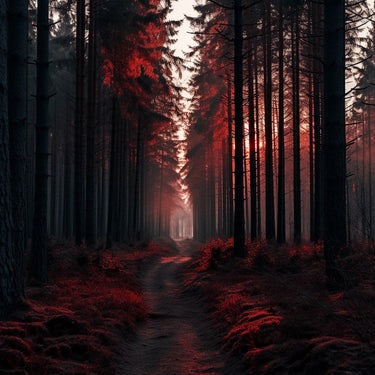 Tableau Forêt Rouge